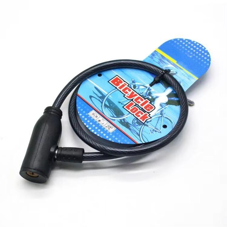 Red Cable Bike Lock with Key – Anti-Theft Urban Safety Lock