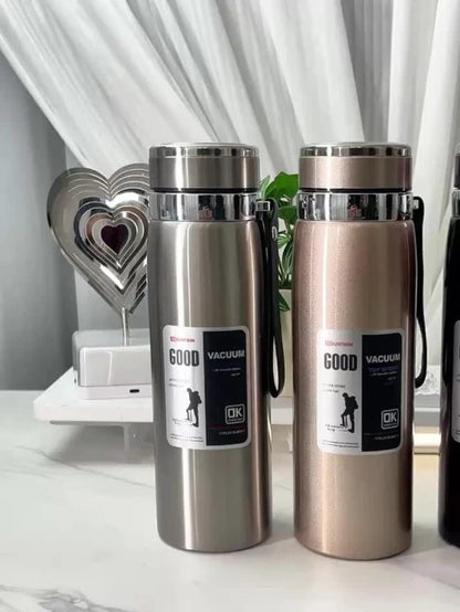 Stainless Steel Thermos Bottle – Hot & Cold Drink Flask