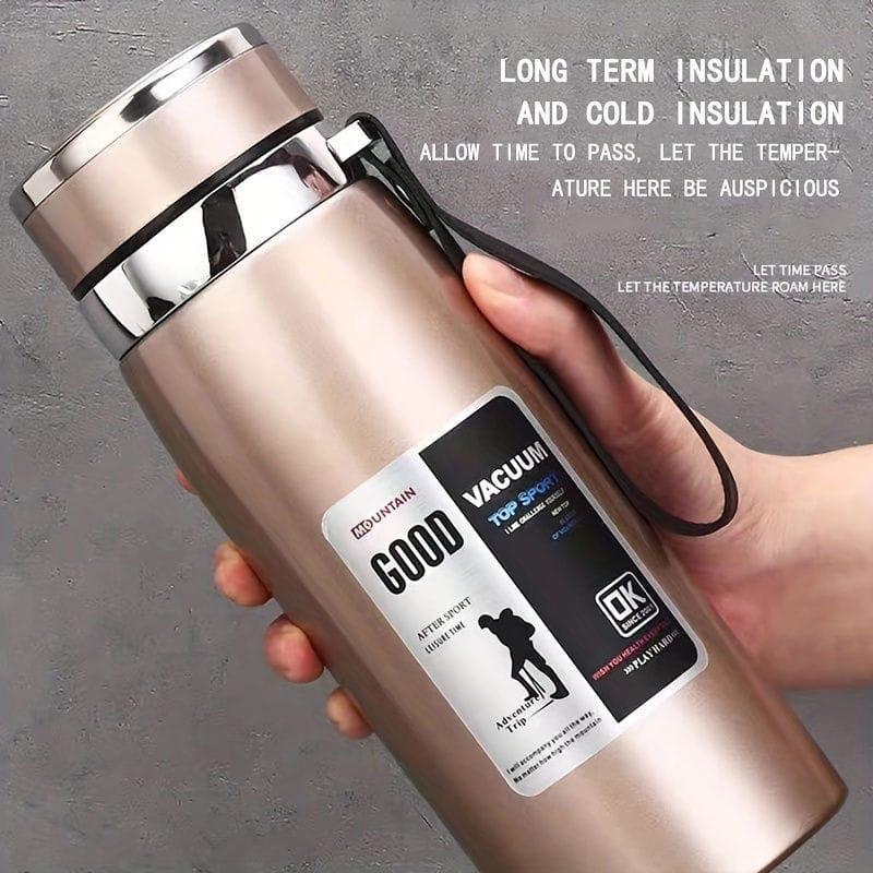 Stainless Steel Thermos Bottle – Hot & Cold Drink Flask