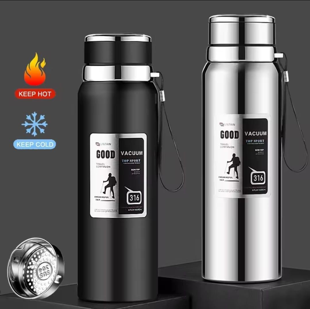 Stainless Steel Thermos Bottle – Hot & Cold Drink Flask