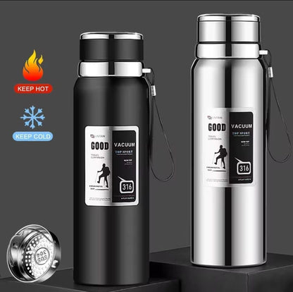 Stainless Steel Thermos Bottle – Hot & Cold Drink Flask