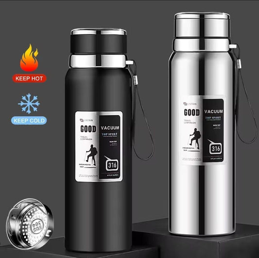 Stainless Steel Thermos Bottle – Hot & Cold Drink Flask