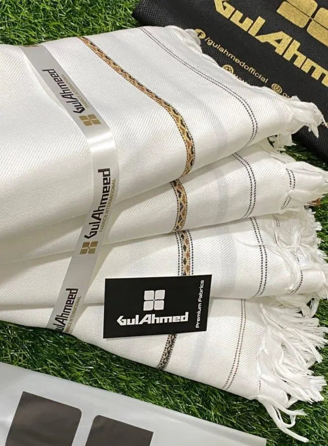 GulAhmed Premium King Size Shawl – Winter Collection (Black & White)