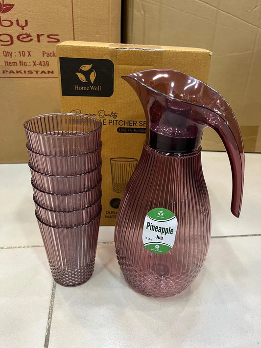 Pineapple Texture Pitcher Set – Elegant Kitchen & Serving Jug