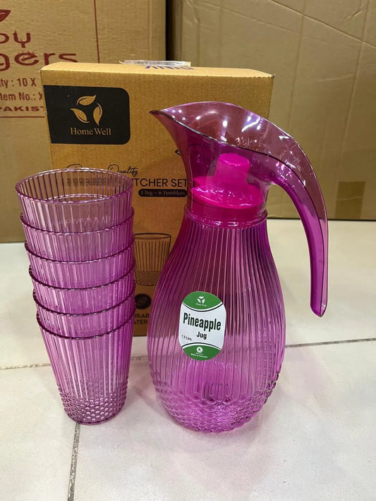 Pineapple Texture Pitcher Set – Elegant Kitchen & Serving Jug