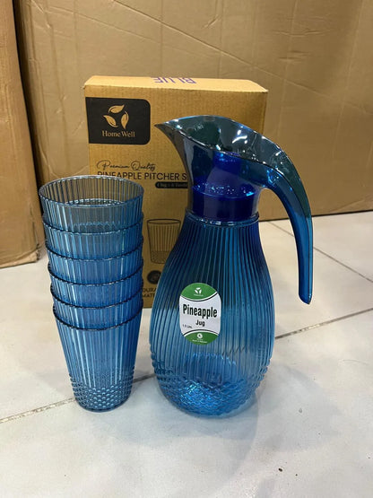 Pineapple Texture Pitcher Set – Elegant Kitchen & Serving Jug