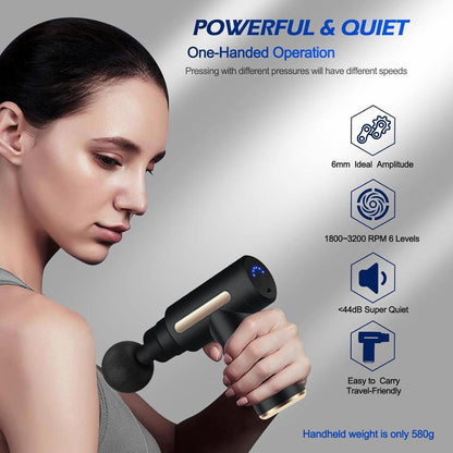 Powerful Electric Massage Gun – Deep Tissue Muscle Relaxation, Pain Relief & Recovery Tool